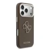 Husă spate Guess cu logo din rășină PU pentru iPhone 17 Pro, maro