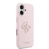 Husă spate Guess cu logo din rășină PU pentru iPhone 17, roz