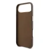 Husa spate Guess cu logo din rășină PU pentru iPhone Air, maro