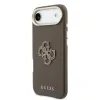 Husa spate Guess cu logo din rășină PU pentru iPhone Air, maro
