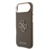 Husa spate Guess cu logo din rășină PU pentru iPhone Air, maro