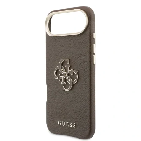 Husa spate Guess cu logo din rășină PU pentru iPhone Air, maro