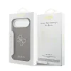 Husa spate Guess cu logo din rășină PU pentru iPhone Air, maro