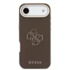 Husa spate Guess cu logo din rășină PU pentru iPhone Air, maro