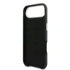 Husa spate Guess cu logo din rășină PU pentru iPhone Air, neagră
