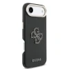 Husa spate Guess cu logo din rășină PU pentru iPhone Air, neagră