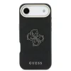 Husa spate Guess cu logo din rășină PU pentru iPhone Air, neagră