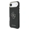 Husa spate Guess cu logo din rășină PU pentru iPhone Air, neagră