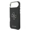 Husa spate Guess cu logo din rășină PU pentru iPhone Air, neagră
