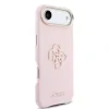 Husa spate Guess cu logo din rășină PU pentru iPhone Air, roz