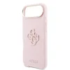 Husa spate Guess cu logo din rășină PU pentru iPhone Air, roz