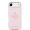 Husa spate Guess cu logo din rășină PU pentru iPhone Air, roz