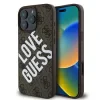 Husă spate Guess din piele PU 4G Big Love Logo MagSafe pentru iPhone 16 Pro Max, maro