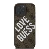 Husă spate Guess din piele PU 4G Big Love Logo MagSafe pentru iPhone 16 Pro Max, maro
