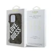 Husă spate Guess din piele PU 4G Big Love Logo MagSafe pentru iPhone 16 Pro Max, maro