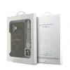 Husa spate Guess din piele PU 4G cu inel colorat MagSafe pentru iPhone 16, maro