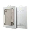 Husa spate Guess din piele PU 4G cu inel colorat MagSafe pentru iPhone 16e/17e, roz
