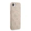 Husa spate Guess din piele PU 4G cu inel colorat MagSafe pentru iPhone 16e/17e, roz