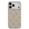 Husă spate Guess din piele PU 4G cu inel colorat MagSafe pentru iPhone 17 Pro Max, roz