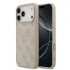 Husă spate Guess din piele PU 4G cu inel colorat MagSafe pentru iPhone 17 Pro Max, roz