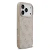 Husă spate Guess din piele PU 4G cu inel colorat MagSafe pentru iPhone 17 Pro, roz