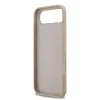 Husa spate Guess din piele PU 4G cu inel colorat MagSafe pentru iPhone Air, roz