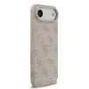 Husa spate Guess din piele PU 4G cu inel colorat MagSafe pentru iPhone Air, roz
