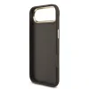 Husa spate Guess din piele PU 4G cu logo metalic, cadru auriu, pentru iPhone Air, maro