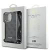 Husă spate Guess IML 4G cu imprimeu crossbody pentru iPhone 16 Pro, maro