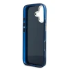 Husa spate Guess IML 4G Script Metal Logo pentru iPhone 17, albastră