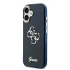 Husa spate Guess IML 4G Script Metal Logo pentru iPhone 17, albastră