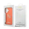 Husa spate Guess IML 4G Script Metal Logo pentru iPhone 17, portocalie