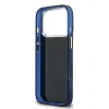 Husa spate Guess IML 4G Script Metal Logo pentru iPhone 17 Pro, albastră