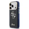 Husa spate Guess IML 4G Script Metal Logo pentru iPhone 17 Pro, albastră