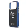Husa spate Guess IML 4G Script Metal Logo pentru iPhone 17 Pro, albastră