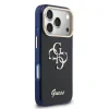Husa spate Guess IML 4G Script Metal Logo pentru iPhone 17 Pro, albastră