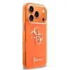 Husa spate Guess IML 4G Script Metal Logo pentru iPhone 17 Pro, portocalie