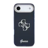 Husa spate Guess IML 4G Script Metal Logo pentru iPhone Air, albastră