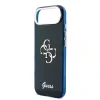 Husa spate Guess IML 4G Script Metal Logo pentru iPhone Air, albastră