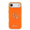 Husa spate Guess IML 4G Script Metal Logo pentru iPhone Air, portocalie