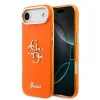 Husa spate Guess IML 4G Script Metal Logo pentru iPhone Air, portocalie