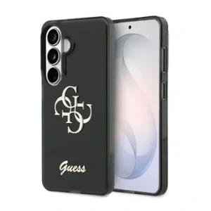 Husa spate Guess IML 4G Script Metal Logo pentru Samsung Galaxy 26 Negru