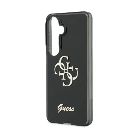 Husa spate Guess IML 4G Script Metal Logo pentru Samsung Galaxy 26 Negru