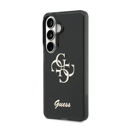 Husa spate Guess IML 4G Script Metal Logo pentru Samsung Galaxy 26 Negru