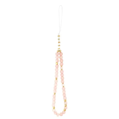 Husa spate Guess IML Flowers Allover Strap MagSafe pentru iPhone 17 Pro, roz