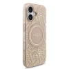 Husa spate Guess IML Flowers Allover Strap MagSafe pentru iPhone 17, roz
