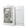 Husa spate Guess IML Flowers Strap MagSafe pentru iPhone Air, neagră