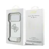 Husa spate Guess PC/TPU Mirror 4G cu sclipici și logo MagSafe pentru iPhone 17 Pro, aurie