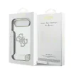 Husa spate Guess PC/TPU Mirror 4G cu sclipici și logo MagSafe pentru iPhone Air, aurie