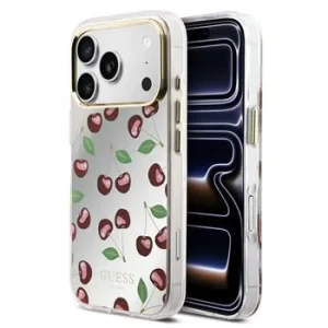 Husă spate Guess PC/TPU Mirror Glitter Cherry MagSafe pentru iPhone 17 Pro Max